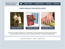 Tablet Screenshot of livinglegacyweb.com